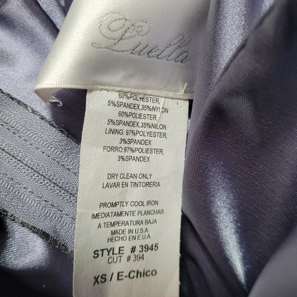 Luella Strapless Ruched Bodycon Cocktail Evening Silver Dress Size XS NWOT - Picture 5 of 10